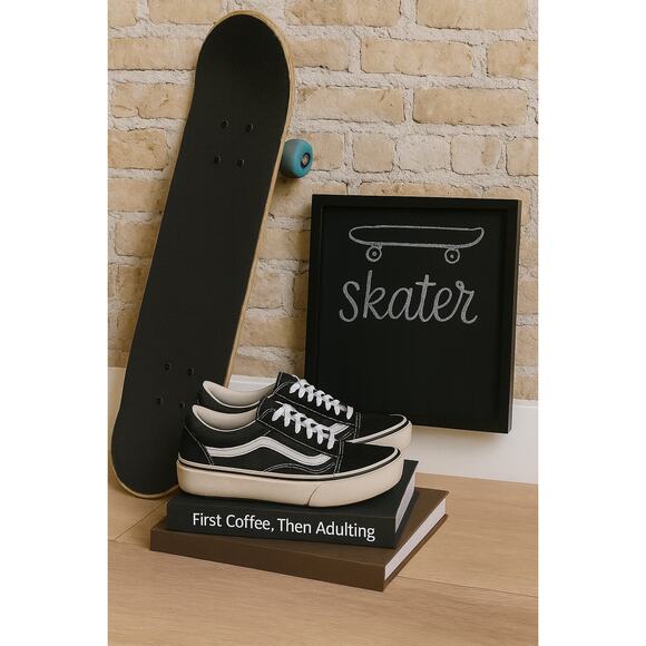 Vans Skool Stacked Sneakers M7 W8.5 - Picture 1 of 7